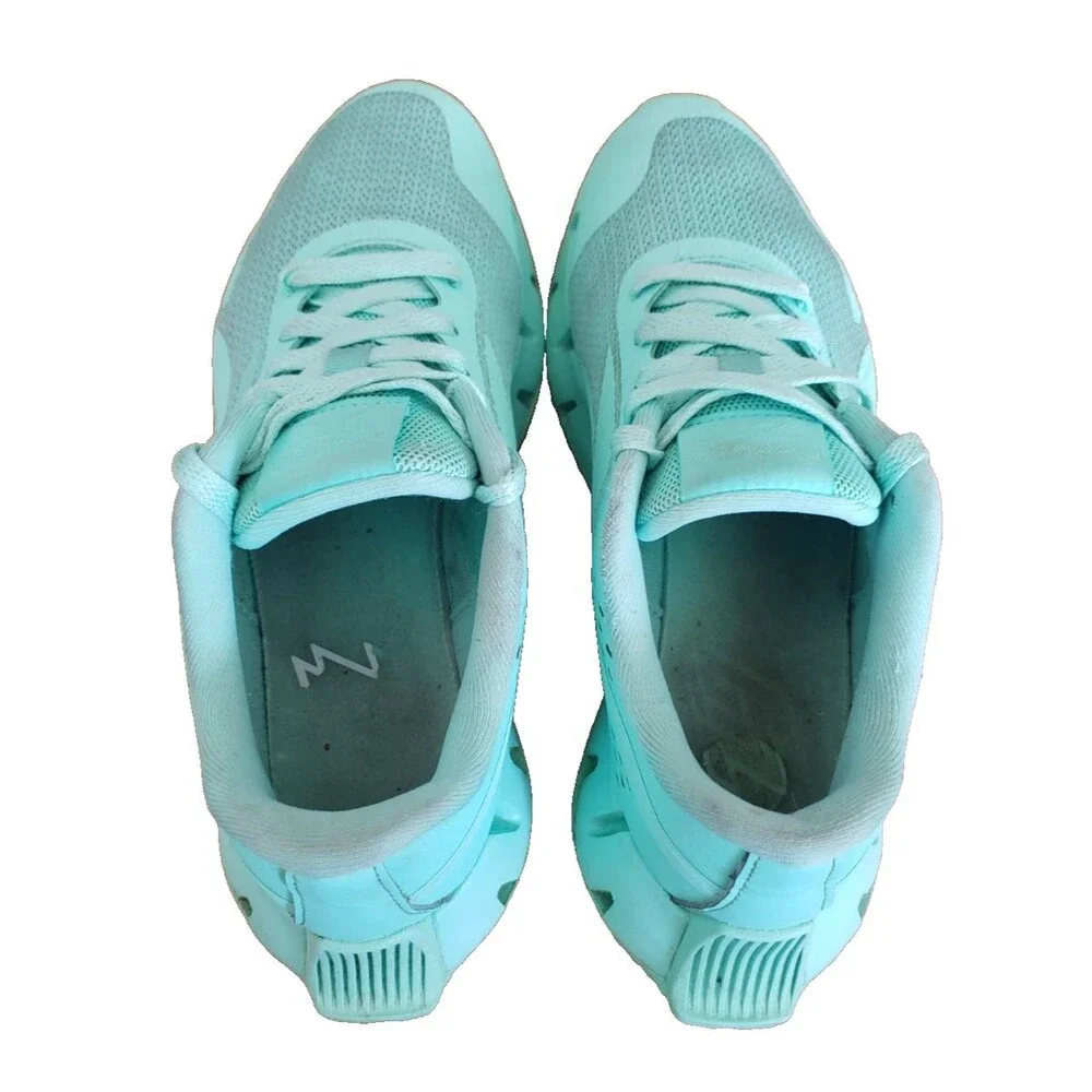Reebok Zig Dynamica Boys Size 5.5Y Green Blue Athletic Running Shoes Sneakers